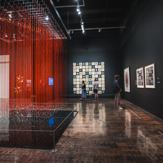 Anila Quayyum Agha, Interwoven, exhibition view. Courtesy of Frist Art Museum