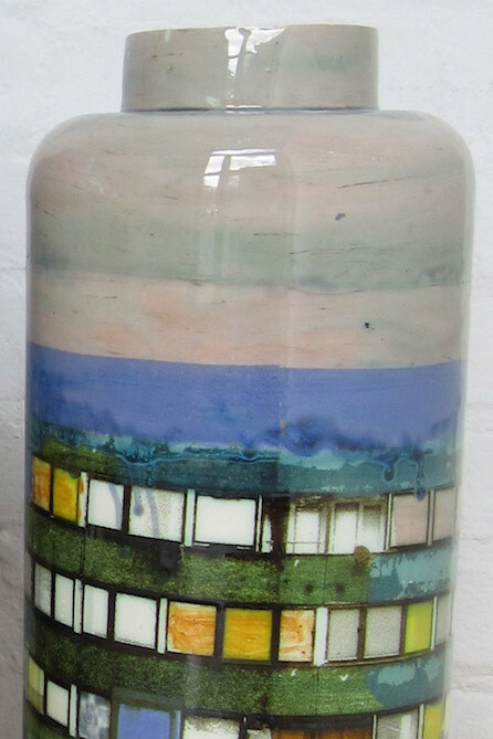 Emma Finch, Blue Battersea Vase
