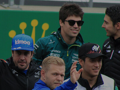 Lance Stroll at the FIA Formula 1 Austria 2022 Drivers Parade