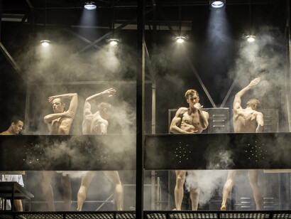 Matthew Bourne's,  The Car man.  Ensemble. Photo by Johan Persson