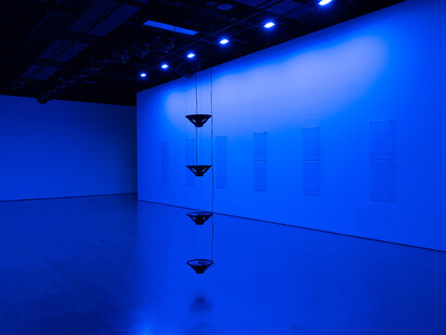 Raven Chacon, Place where the waters crossed, exhibition view. Courtesy of the Leonard & Bina Ellen Art Gallery