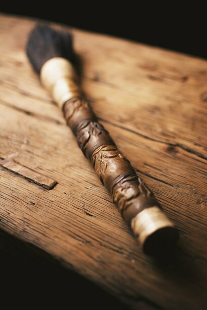 Before China witnessed usage of hard pen and pencils, the brush was the only writing tool