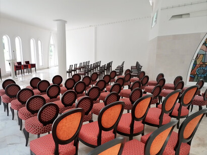 La synagogue du Temple interreligieux à Pointe-Noire, Congo. Les premiers Juifs sont arrivés au Congo en provenance d'Afrique du Sud