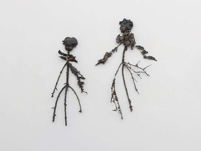 Lucia Leuci, Le 3:17, vista della mostra. Cortesia di Galleria Eugenia Delfini