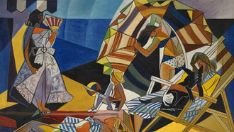 Gino Severini, On the beach, 1948