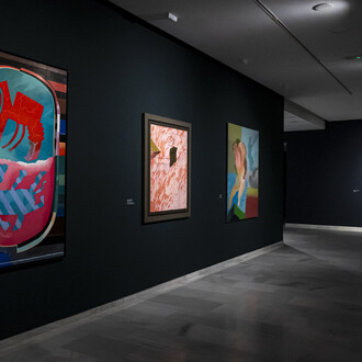 Varios artistas, Compromiso con el arte. De Miró a Barceló, vista de exhibición. Cortesía de la Fundación Bancaja