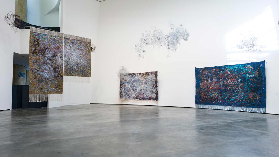 Igshaan Adams, Unsettling dust: the body’s archive, exhibition view. Courtesy of Guggenheim Museum Bilbao