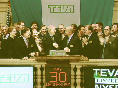 Teva el día de su salida a Bolsa