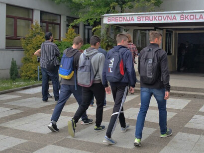 Student in Bosnia’s segregated school