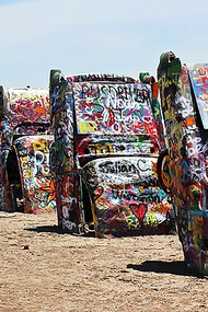 Cadillac Ranch is a public art installation and sculpture in Amarillo, Texas, U.S. It was created in 1974 by Chip Lord