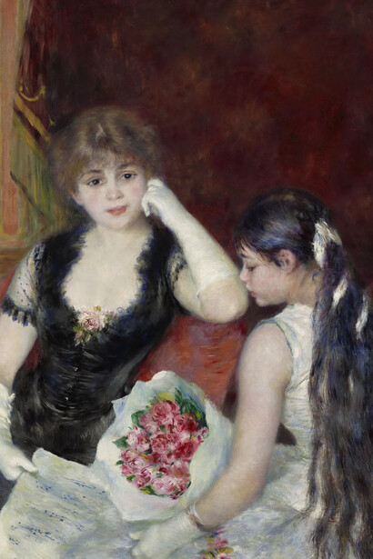 Auguste Renoir, Une loge à l'opéra (detalle), 1880. Cortesía del Musée d’Orsay