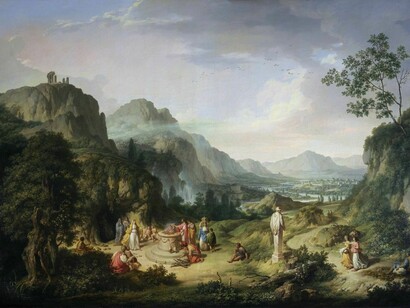 Franc Kavčič/Caucig. Iphigenia among the Taurians