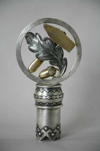 Flagstaff ferrule of the Latvian Crafts Chamber, 1938. Courtesy of Museum of the History of Riga and Navigation
