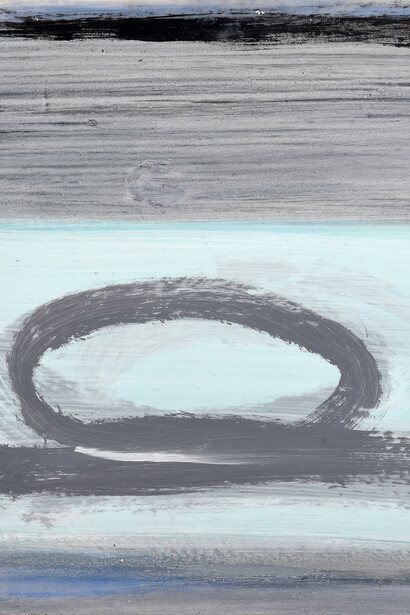 Edith Jung, Mark IV (detail), Mixed Media on Wood, 10.5” x 12”, Courtesy of Agora Gallery  