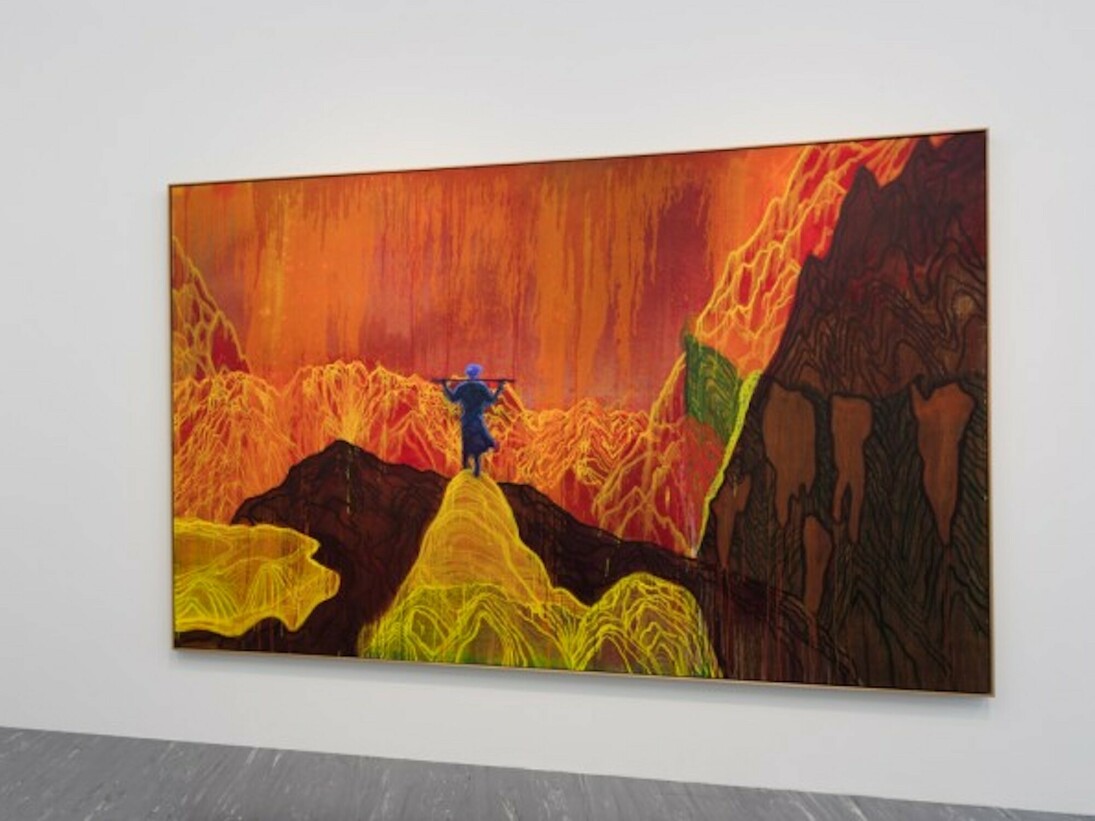 Daniel Richter, Exhibition view. Courtesy of 21er Haus