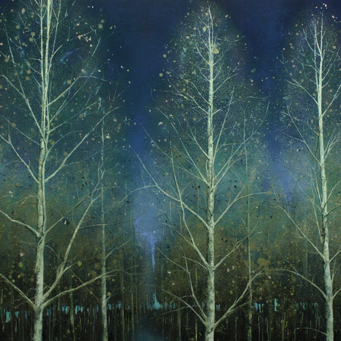 Ghosts, 2016, oil on canvas, 152 x 183 cm, by Nick Archer. Courtesy of Long & Ryle Gallery