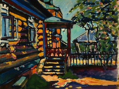 Vassily Kandinsky, Senza titolo, [1917], Olio su tela, cm 27,5 x 31,5, Lascito Nina Kandinsky, 1981, Service de la documentation photographique du MNAM ‐ Centre Pompidou, MNAM‐CCI