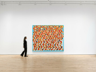 Trenton Doyle Hancock, Torpedoboy and the revisionist mystery, exhibition view. Courtesy of James Cohan Gallery
