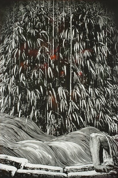 Stranded, 2014
Acrylique sur panneau de bois
175 x 122 cm