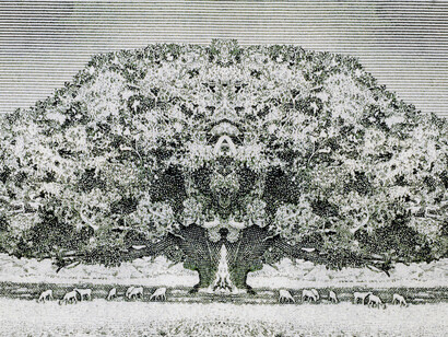 Santiago Montoya, Goodtree, 2013, Jacquard tapestry, 
183 x 373 cm
