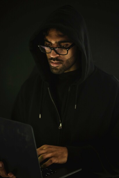 A man using a laptop. People can create an online income