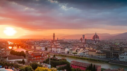 Vista di Firenze dall'alto, Italia