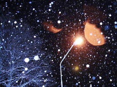 La neve cadeva piano