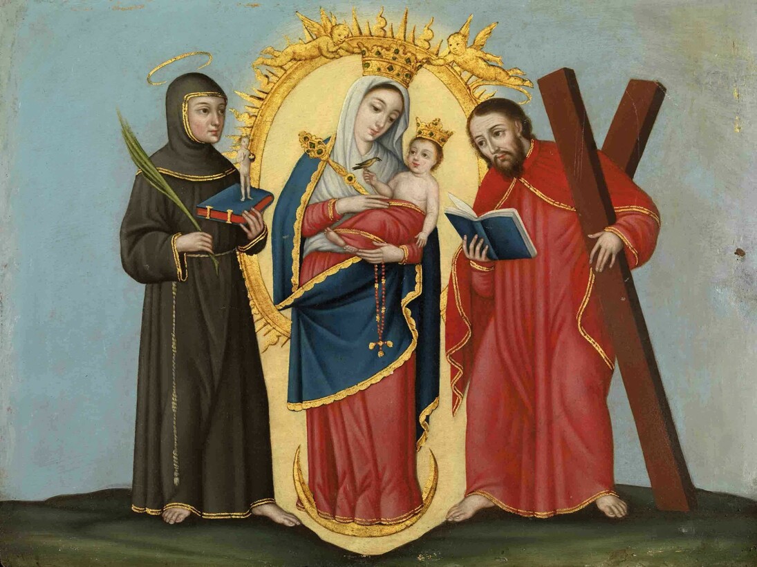 Joaquín Gutiérrez . Our Lady of the Rosary of Chiquinquirá, 1767 . Carl and Marilynn Thoma Collection.