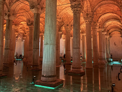 The Basilica Cistern’s Interior, Istanbul, Turkey