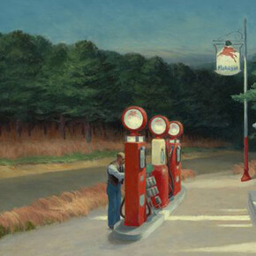 Edward Hopper, Gas, 1940, Öl auf Leinwand, 66,7 x 102,2 cm, The Museum of Modern Art, New York, Mrs. Simon Guggenheim Fund, 577.1943, © Heirs of Josephine Hopper / 2019, ProLitteris, Zurich, © 2019 Digital image, The Museum of Modern Art, New York/Scala, Florence