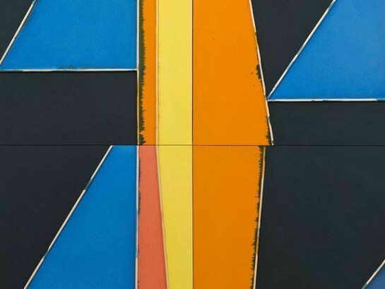 Oliver Perkins, Hobie (detail), 2013, Ink, rabbit skin glue and dowel on canvas, 220 x 161 cm