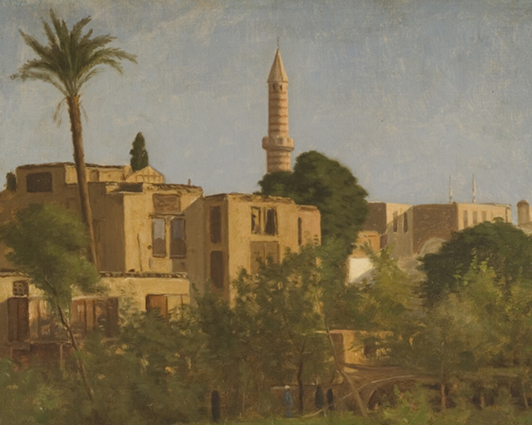 Ernest Wadsworth Longfellow (American, 1845 – 1921), In Cairo, no date, oil on canvas, 10 x 13 ½ in., The Jean and Graham Devoe Williford Charitable Trust