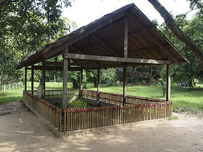One of the several landmarks commemorating the atrocities that took place