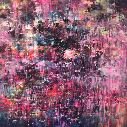 Mr Jago, Solvent Heavy, oil on canvas, 120 x 120 cm, Courtesy the artist and Unit London