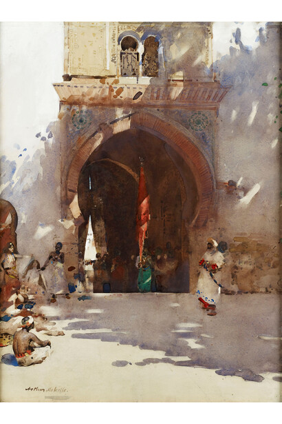 Arthur Melville, The Procession, Watercolour with bodycolour on paper, 68.6 x 50.8 cm, The Ellis Campbell Collection, Photo © The Ellis Campbell Collection