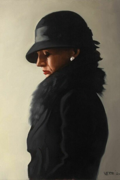 Jack Vettriano, Portrait In Black And Pearl, Provenance: Private Collection, UK