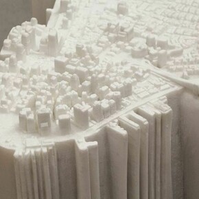 Yutaka Sone, Little Manhattan (detail), 2007-2009, Marble, 55 x 265 x 85 cm (21 34 x 104 38 x 33 12 inches) ,  Courtesy the artist and David Zwirner New York London