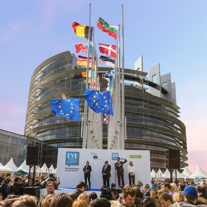 Louise-Weiss-Gebäude, Straßburg. Sitz des Europäischen Parlament