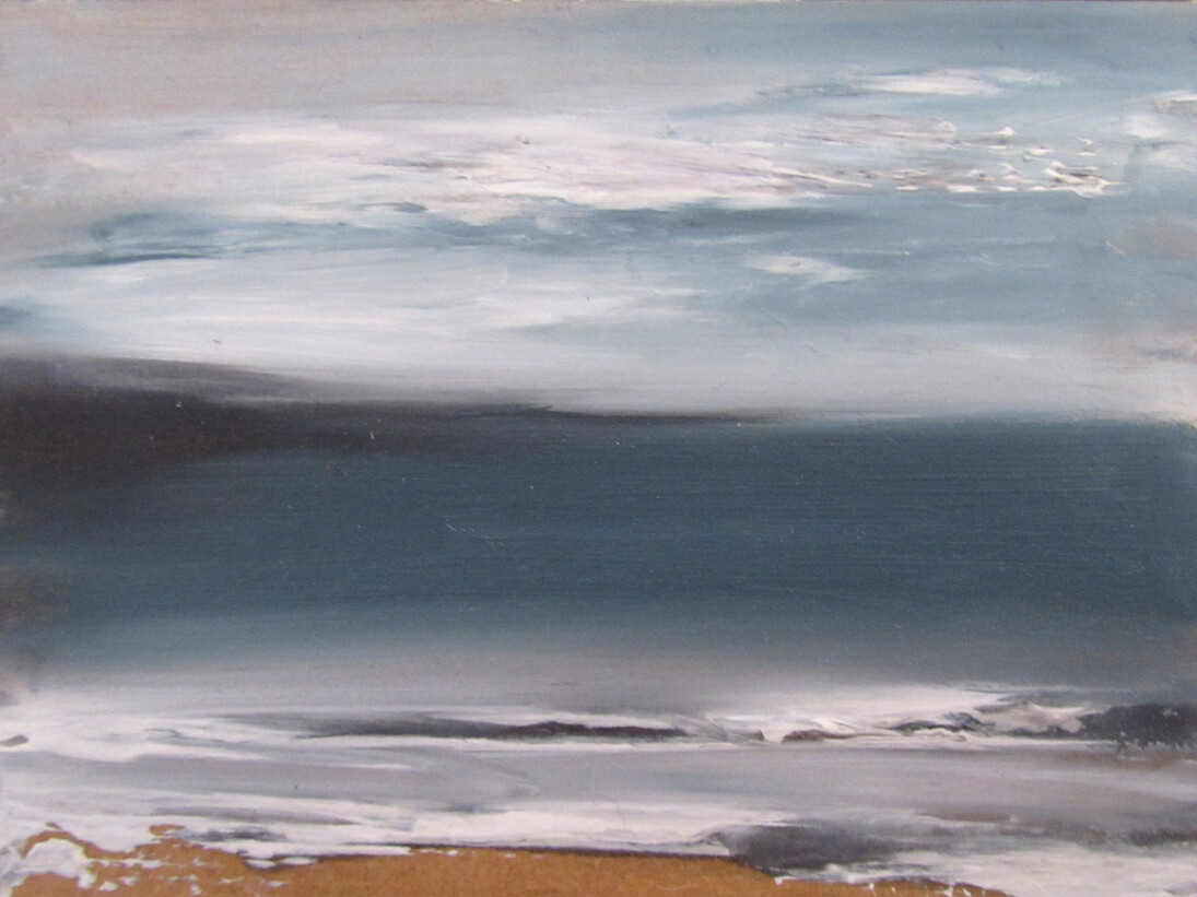 Sarah Evans ‘Calm Day’ oil on panel 2015 