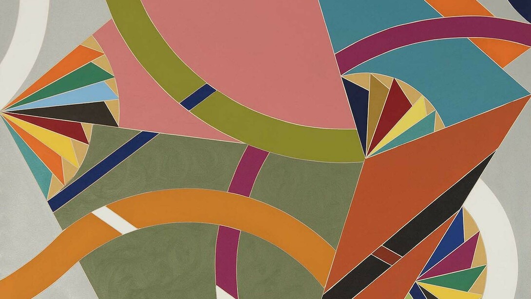 William T. Williams (b.1942), Mercer's Stop, Detail, 1971, acrylic on canvas, 108" x 84" / 274.3 x 213.4 cm, signed and dated © William T. Williams; Courtesy of Michael Rosenfeld Gallery LLC, New York, NY
 