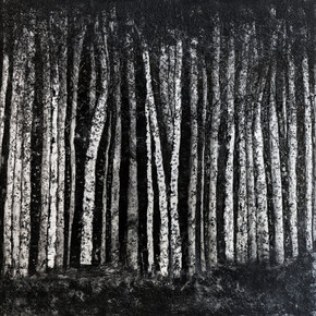 Haleh Mashian, Moonlight Sonata, mixed media on canvas, 72x72 inches, copyright the artist. Courtesy of the artist and Mash Gallery