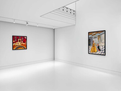 Genieve Figgis, Drama club, vue de l'exposition. Avec l'aimable autorisation d'Almine Rech