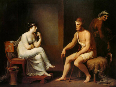 «Ulises y Penélope» (1802), Johann Heinrich Wilhelm Tischbein 
