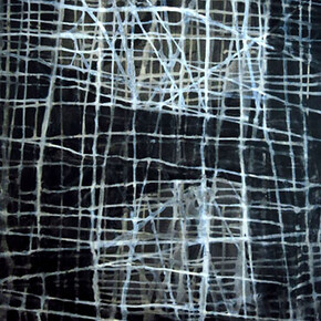 Kiera O'Toole, Lines of Negotiation (detail), 2014, Acrylic, charcoal, graphite on paper, 182 cm x 121 cm
