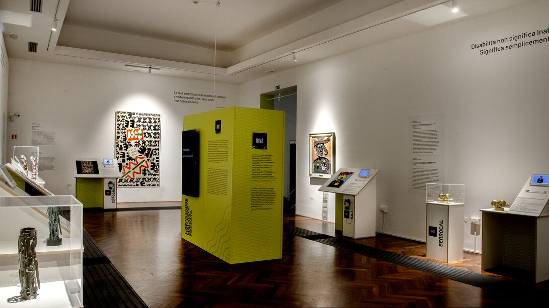 La nuova Accessibility Room, vista della mostra. Per gentile concessione di CSArt - Comunicazione per l'Arte
