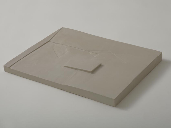 Sightings: Anna-Bella Papp, Anna-Bella Papp, Untitled, 2012, Clay, 11 3/4 x 15 1/4 x 1 1/8 in. (30 x 38.8 x 3 cm). Courtesy of the artist and Stuart Shave / Modern Art, London