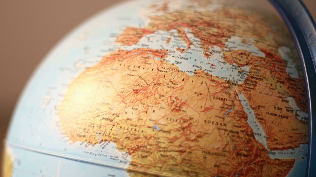 A world globe symbolizing a renewed axis of cooperation between Morocco and France