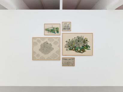 Various artists, Né qui, né altrove. On domestication, exhibition view. Courtesy of ArtNoble Gallery 