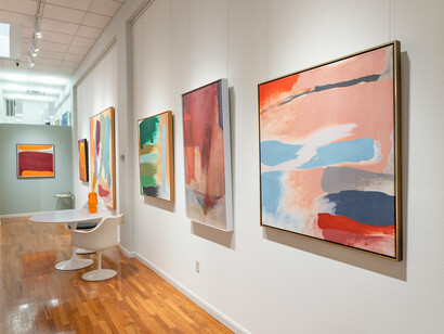 Friedel Dzubas and Emily Mason, Juxtapositions, exhibition view. Courtesy of Jody Klotz Fine Art