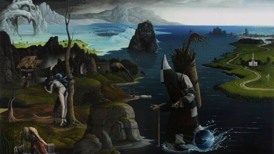 Stark, John 2013, The Atonement, Oil on wood panel, 122 x 150cm